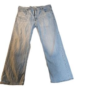 Levi Strauss Signature Gold Loose Straight Jeans 40x32 Light Wash Men's